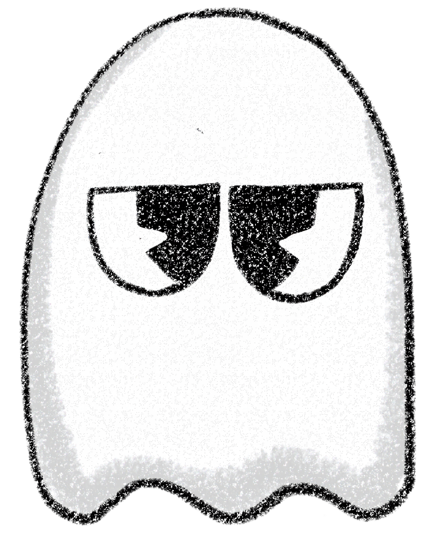 A floating ghost