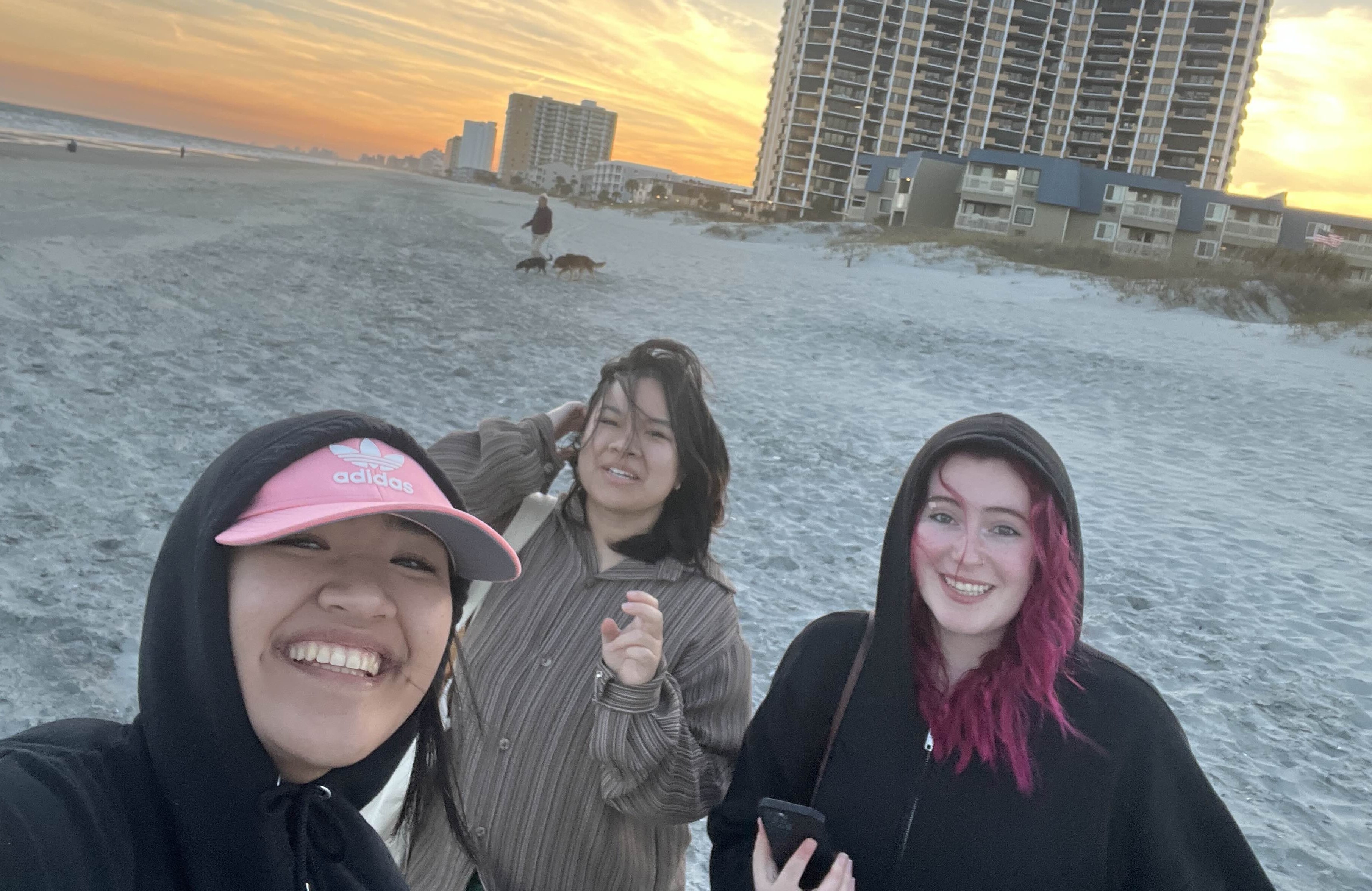 Friends in the beach