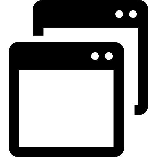 faux multi-window view button